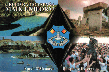 QSL Especial    Isla de Menorca.
