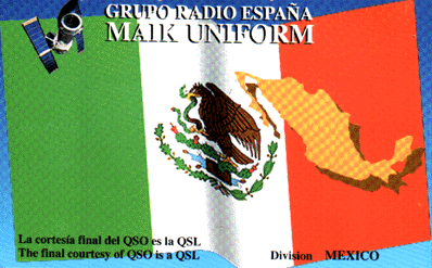 QSL Bandera Mexico.